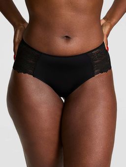 Victoria's Secret - Black Self Design Regular Brief Panty