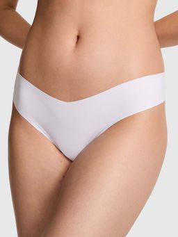 Victoria's Secret - White Solid Regular Thong Panty