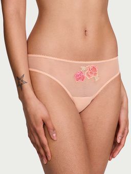 Victoria's Secret - Beige Self Design Regular Bikini Panty