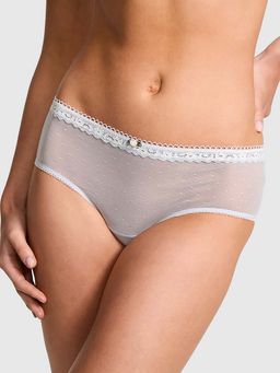 Victoria's Secret - Blue Self Design Regular Brief Panty