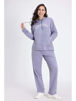 Zivame - Grey Printed Relaxed Hoodie and Pant