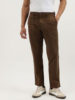 United Colors of Benetton - Brown Solid Straight Fit Trouser