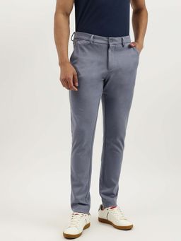 United Colors of Benetton - Blue Solid Relaxed Fit Knit Trouser