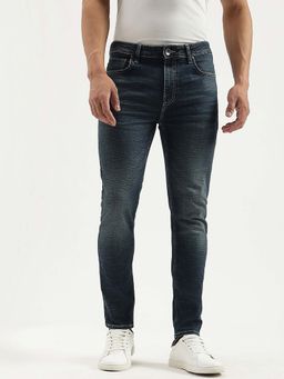 United Colors of Benetton - Blue Solid Low Crotch Fit Jeans