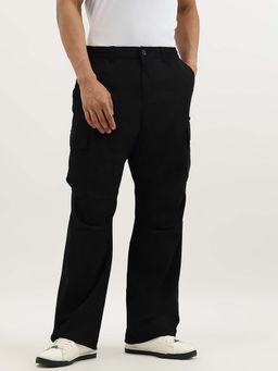 United Colors of Benetton - Black Solid Anti Fit Parachute Cargo