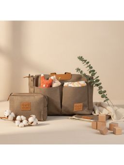 Abracadabra - Everyday Essentials Changing Mat Pouch and Diaper Bag - Brown