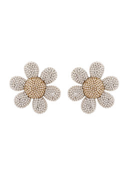 Raya Jewels - Crystal Flower Stud Earrings