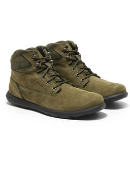 WOODLAND - Men Olive Green Casual Boots
