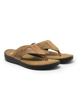 WOODLAND - Men Khaki Casual Slip On Sandals