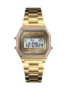 Invicta - Digital Essentials Gold Dial Analog Watch for Women - ACW1474-002 (M)