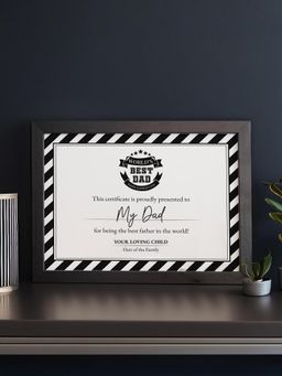 THE ZAPPY BOX - World's Best Dad Certificate