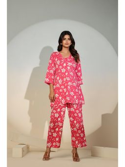 Gahan - Pink Floral Printed Co-Ord Set