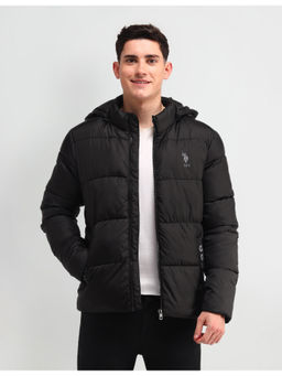 U.S. Polo Assn. Denim Co. - Solid Black Full Sleeves Jacket