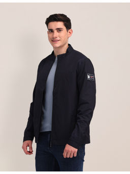 U.S. POLO ASSN. - Solid Navy Blue Full Sleeves Jacket
