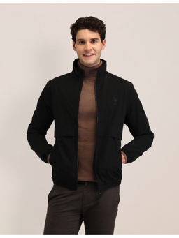 U.S. POLO ASSN. - Solid Black Full Sleeves Jacket