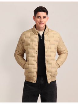 U.S. POLO ASSN. - Solid Beige Full Sleeves Jacket