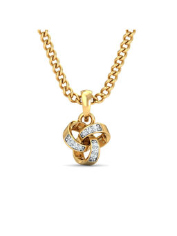 KuberBox - Tri-Kone Pendant 18K Gold
