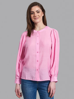 Beverly Hills Polo Club - Pleat Sleeve Poets Blouse