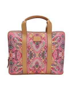 Aarke Ritu Kumar - Pink Printed Laptop Bag