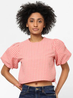 Buy ONLY Women Casual Wear Pink Top Online