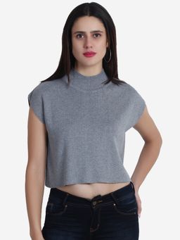 JOE Hazel - Women Grey Pullover Crop Top