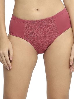 SOIE - Women Mid Waist Full Coverage Lace Brief