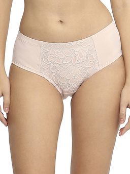 SOIE - Women Mid Waist Full Coverage Lace Brief