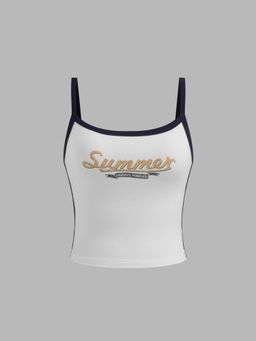 Cider - Summer Print Contrasting Binding Top