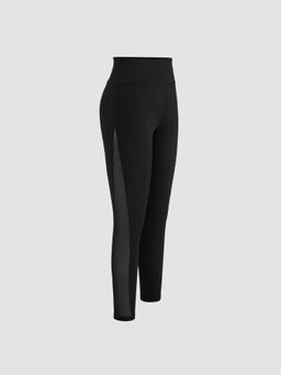 Cider - AIR Mid Rise Contrast Mesh Back Pocket Leggings