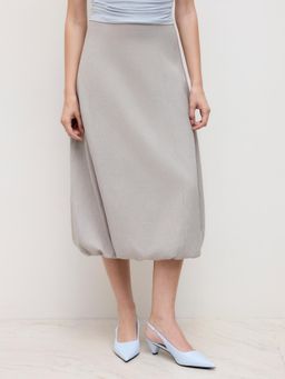 Cider - Mid Rise Bubble Hem Midi Skirt