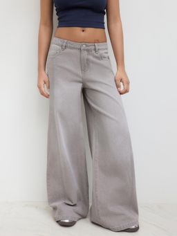 Cider - Denim Low Rise Pocket Baggy Jeans