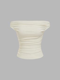 Cider - Off-shoulder Ruched Top