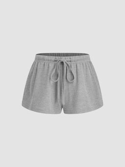 Cider - Cotton-blend Low Rise Elastic Waist Shorts