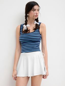 Cider - Cotton-blend Stripe Tank Top