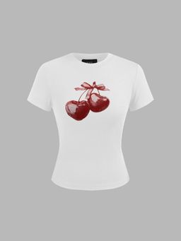 Cider - Cherry Graphic Short Sleeve Tee