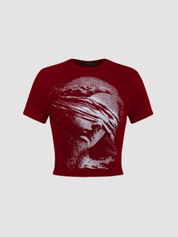 Cider - Figure Graphic Crop Tee