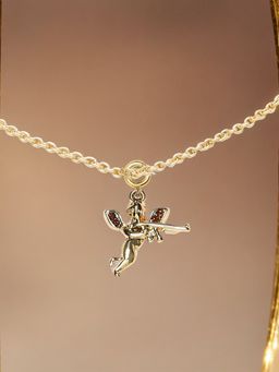 OOMPH - Love Angel Charm Delicate Gold Tone Fashion Anklet