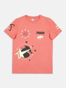 Puma - X1der Kids Boys Pink T-Shirts