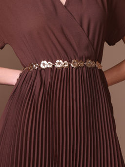 Kazo - Bling Embellished Chain Belt - Gold