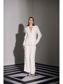 Label Iris - Ivory Lace Embroidered Co-Ord Set