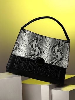 Haute Sauce - Women Black Animal Print Box Bag