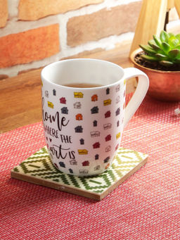 HomeTown - Milan Bone China Single Coffee Mug 310 Ml in Multi Colour