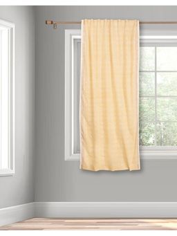 Fabindia - Yellow Hamza Hand Block Printed Cotton Curtain