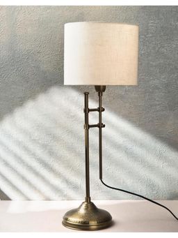 Fabindia - Saaj Metal Bedside Table Lamp Without Shade