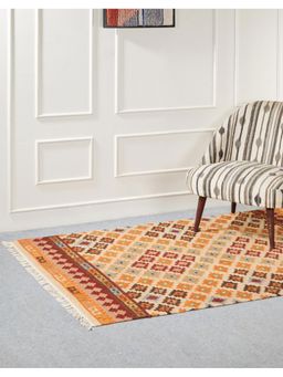 Fabindia - Tamas Printed Wool Blend Dhurrie