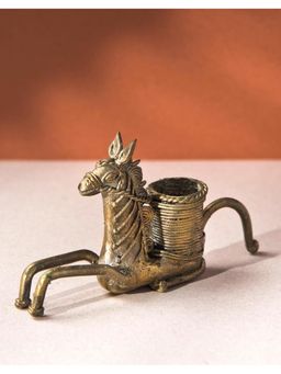 Fabindia - Yatan Brass Horse Candle Holder