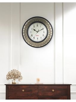 Fabindia - Silver Purvi Wooden Wall Clock
