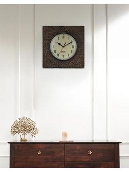 Fabindia - Natural Node Wooden Wall Clock - Beige