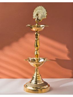 Fabindia - Noor Brass Peacock Diya Oil Lamp