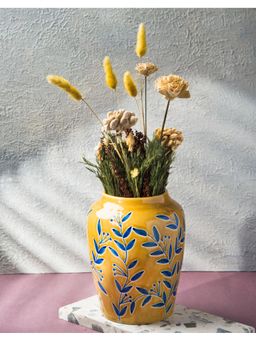 Fabindia - Ochre Naintara Ceramic Table Vase